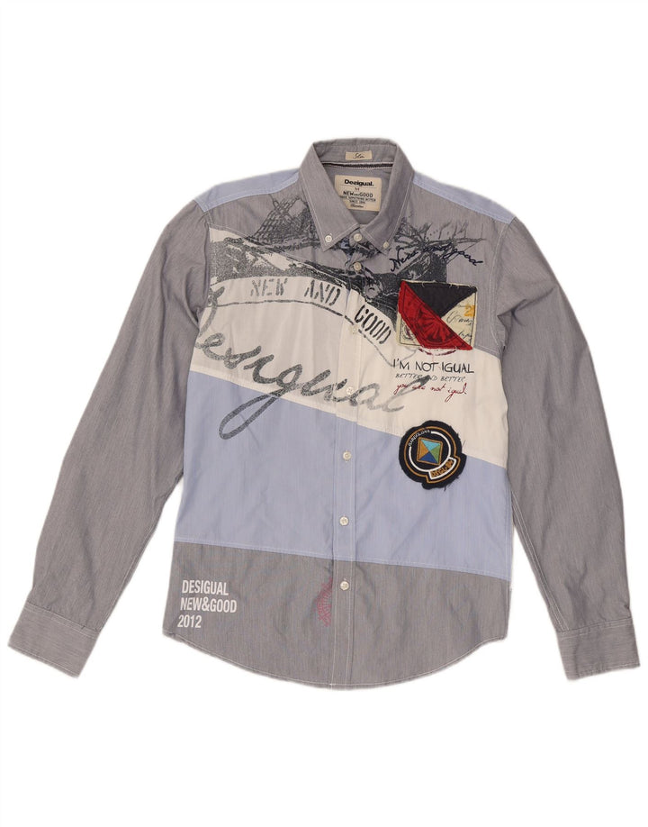 Ανδρικό πουκάμισο Desigual Graphic Slim Fit Medium πολύχρωμο Colourblock