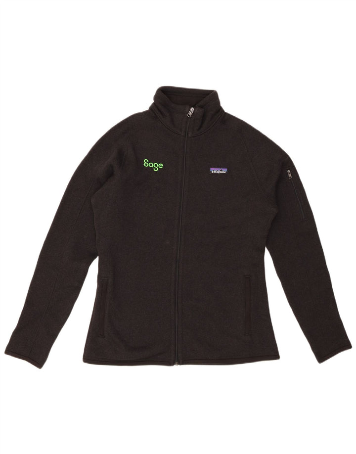 PATAGONIA Womens Tracksuit Top Jacket UK 14 Medium Black Polyester
