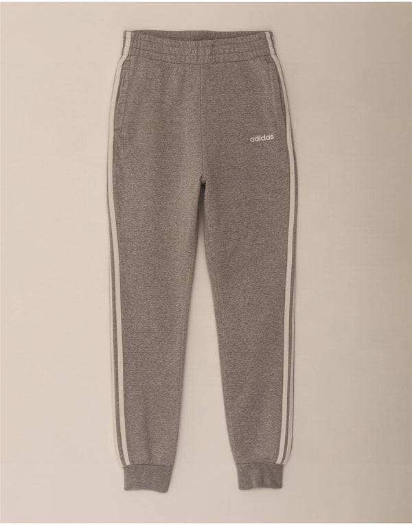 Adidas Pantalon de survêtement pour femme Joggers UK 4/6 XS Gris chiné en coton