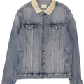 Lee Herre Riders Denim Jacket UK 40 Large Blue Colourblock Bomuld