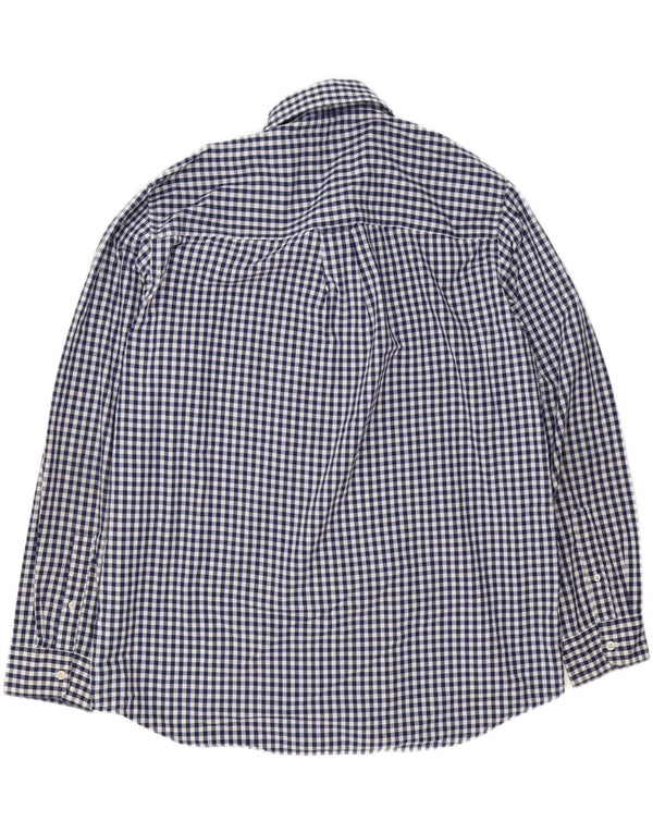 Chaps Mens Easy Care ing XL sötétkék gingham pamut