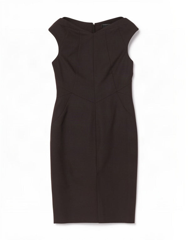 Næste Kvinders Ærmeløs Skede Kjole UK 10 Small Black Polyester