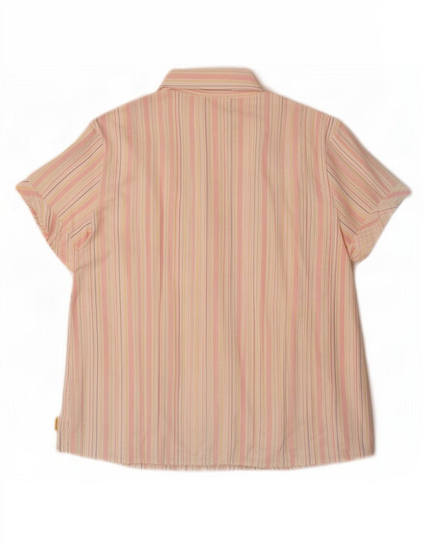 Calvin Klein Jeans Womens Shirt UK 16 Large Multicoloured Striped