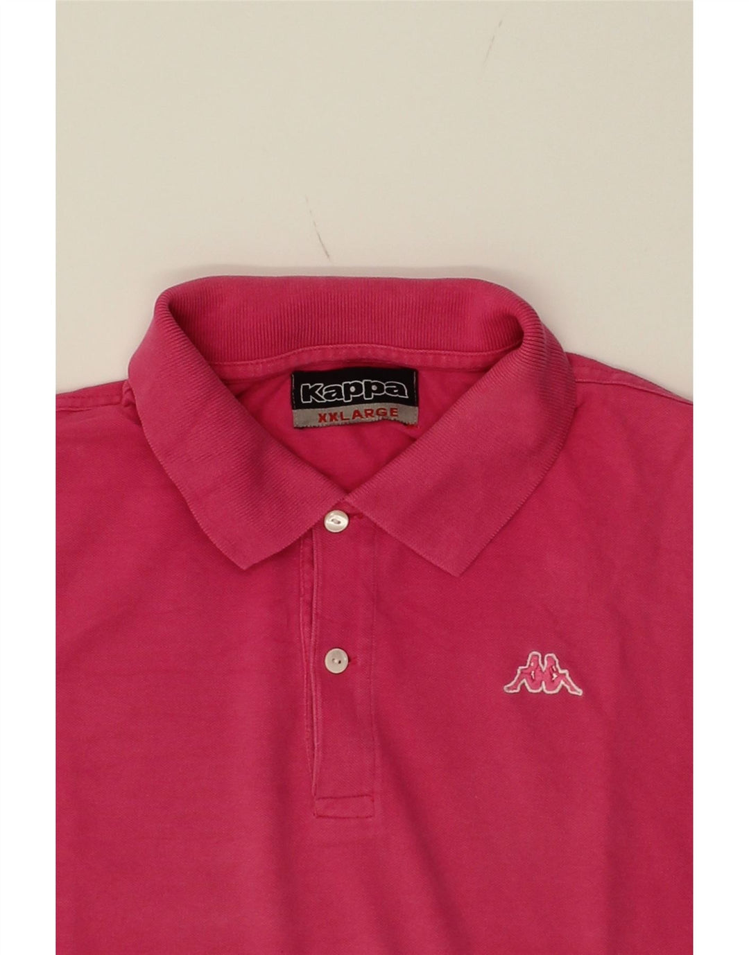 KAPPA Mens Polo Shirt 2XL Pink Cotton Vintage Kappa and Second-Hand Kappa from Messina Hembry 