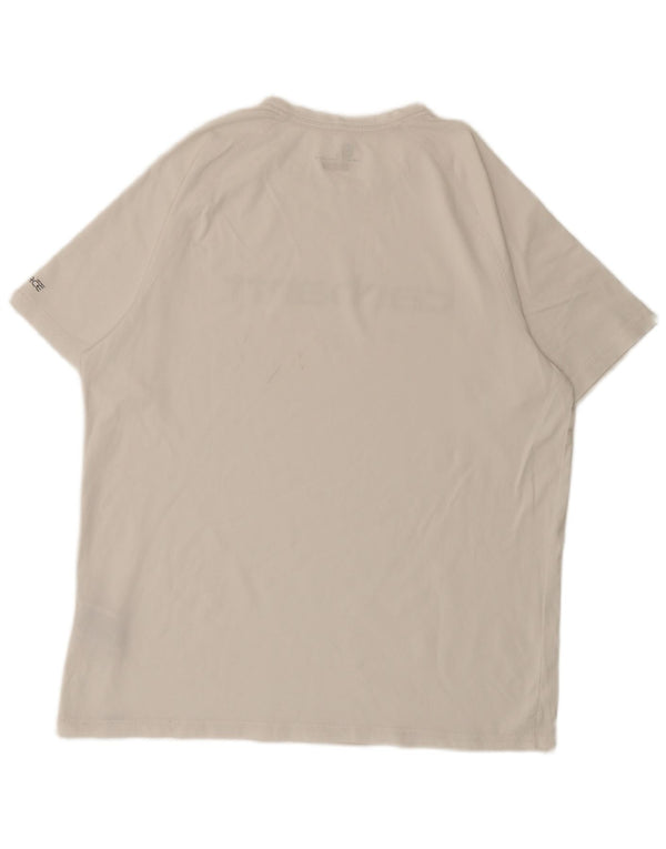 Carhartt T-shirt grafica da uomo con vestibilità rilassata, grande, in cotone bianco