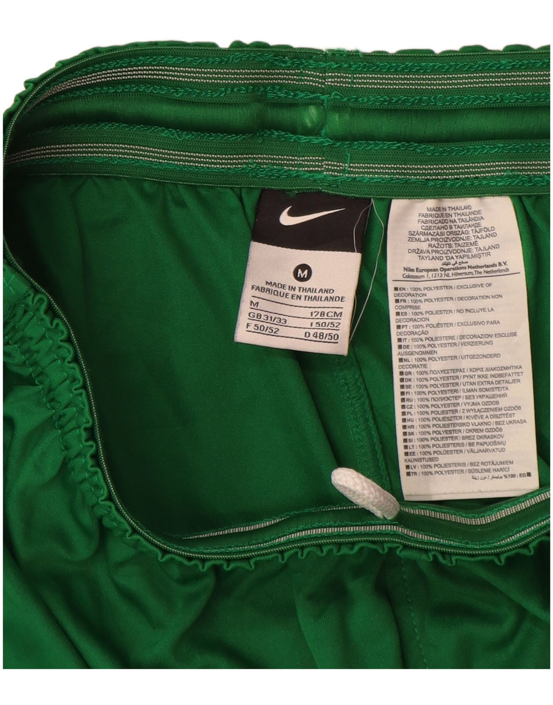 Nike Mens Graphic Sport Shorts Medium Green Polyester