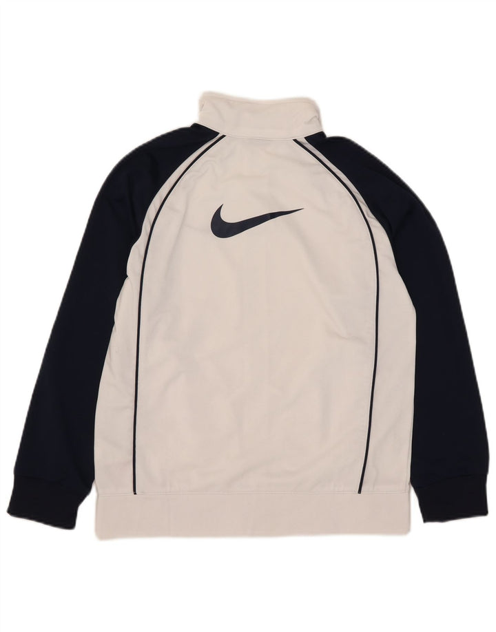 Giacca superiore della tuta da ragazza Nike 10-11 anni color block bianco medio