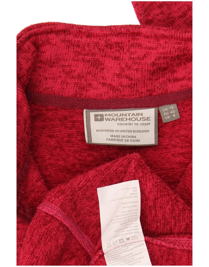 Mountain Warehouse Womens Sweatshirt Jumper UK 12 Medium Pink Flecked