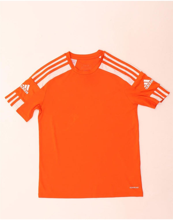 Adidas Boys Aeroready Grafisk T-Shirt Top 13-14 år Orange Polyester