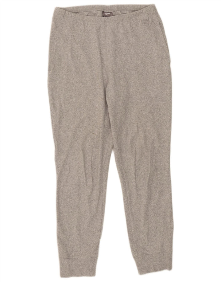 Puma Womens Tracksuit Trousers Joggers UK 14 Medium Grey Flecked