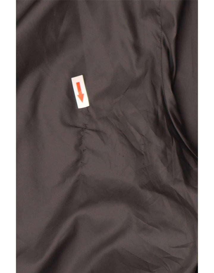 Nike Mens Graphic Hooded Rain Jacket UK 42 XL Black Polyester