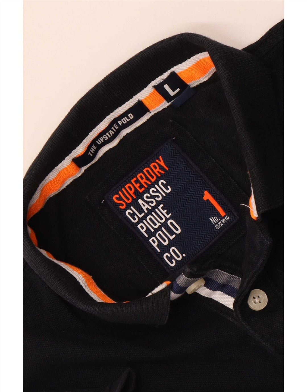 Superdry grafisk poloshirt til mænd, stor marineblå