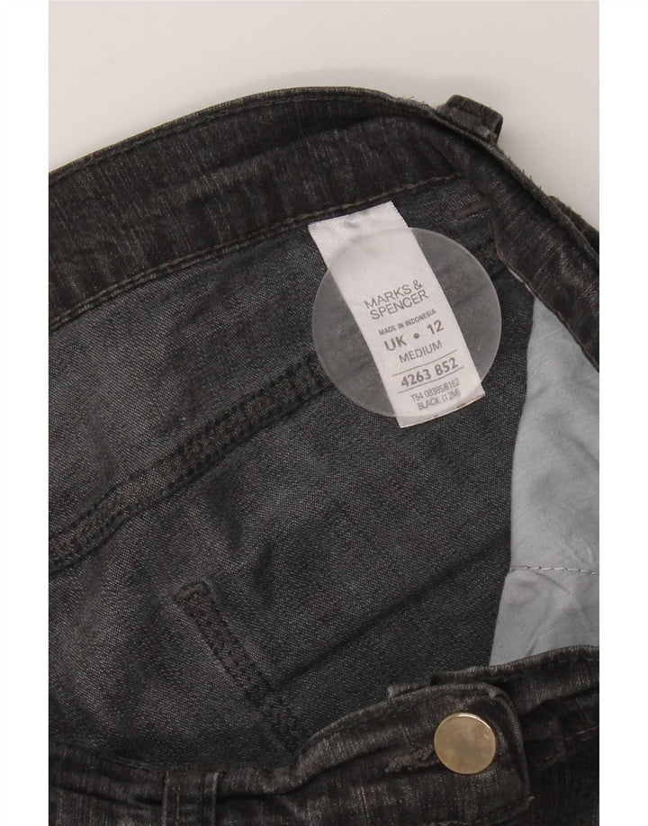 Blugi Bootcut pentru femei Marks & Spencer UK 12 Medium W30 L29 Bumbac negru