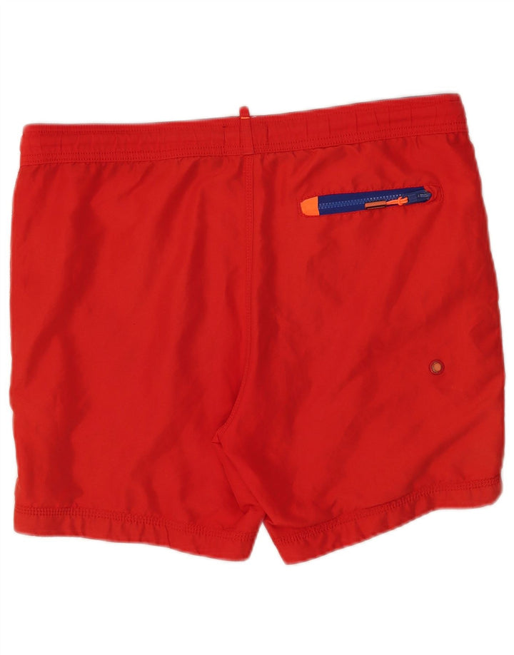 Superdry Mens Graphic Swimming Shorts Medium Red Polyester