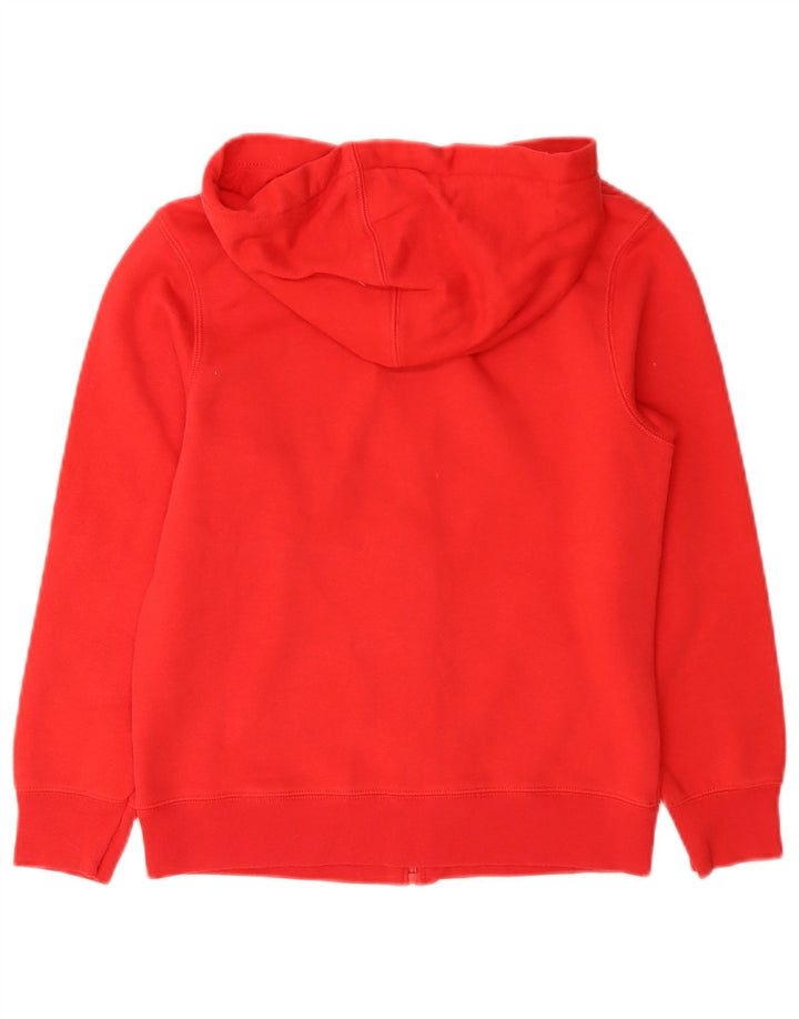 Gap Boys Graphic Zip Hoodie Sweater 8-9 Years Medium Red Cotton