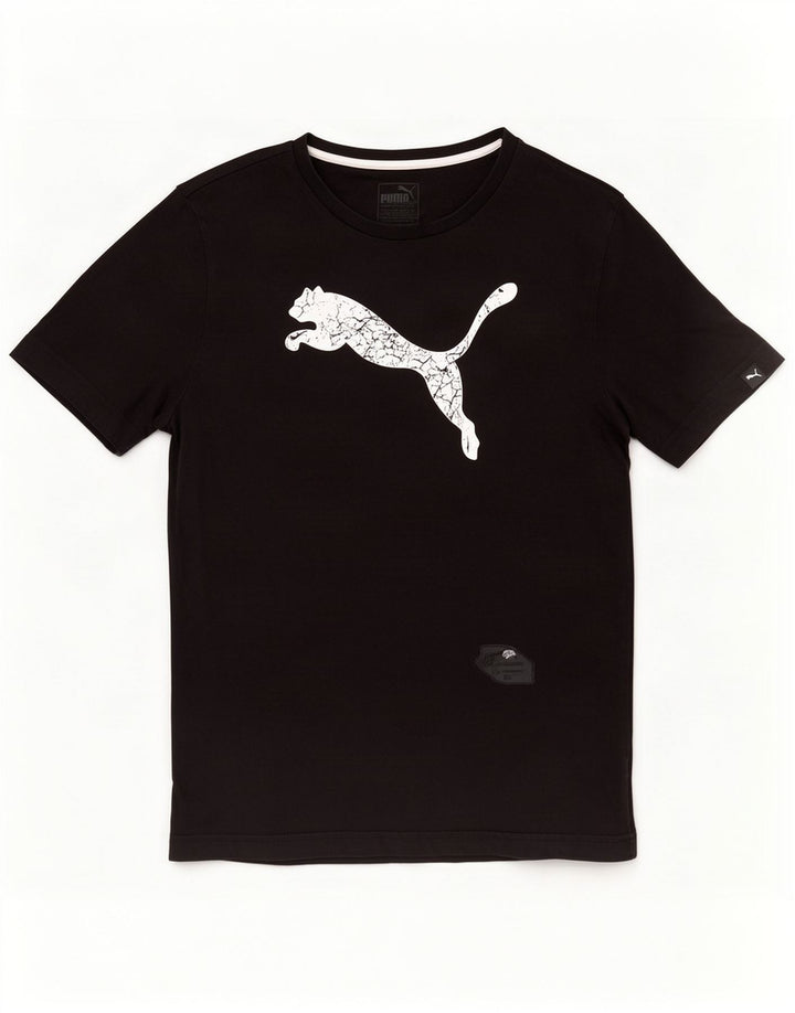 Puma T-Shirt Graphique Homme Noir Moyen Coton