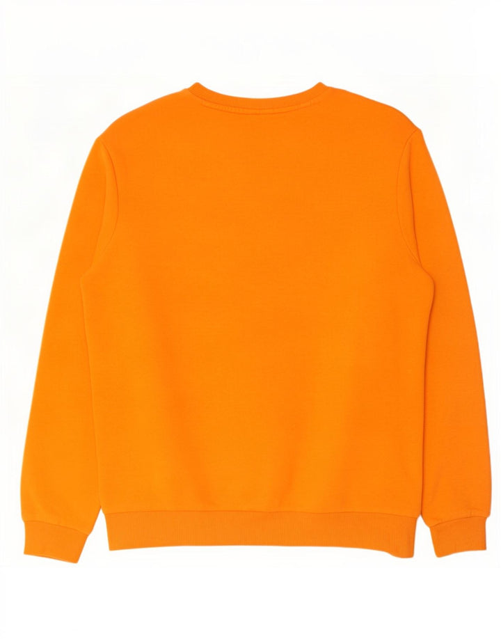 Puma Mens Graphic Moletom Jumper Médio Algodão Laranja
