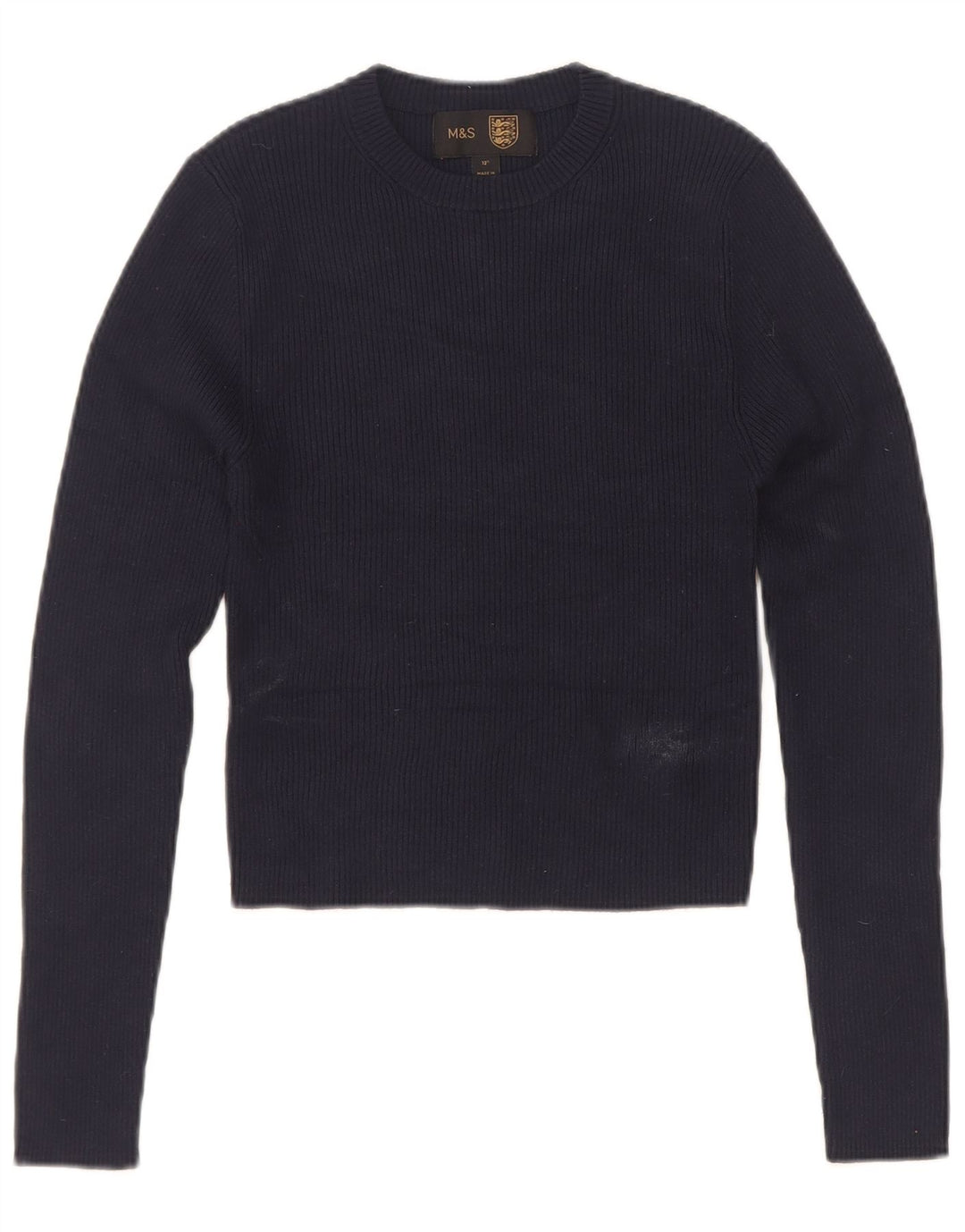 Marks & Spencer Womens Crop Top UK 4 XS Navy Blue