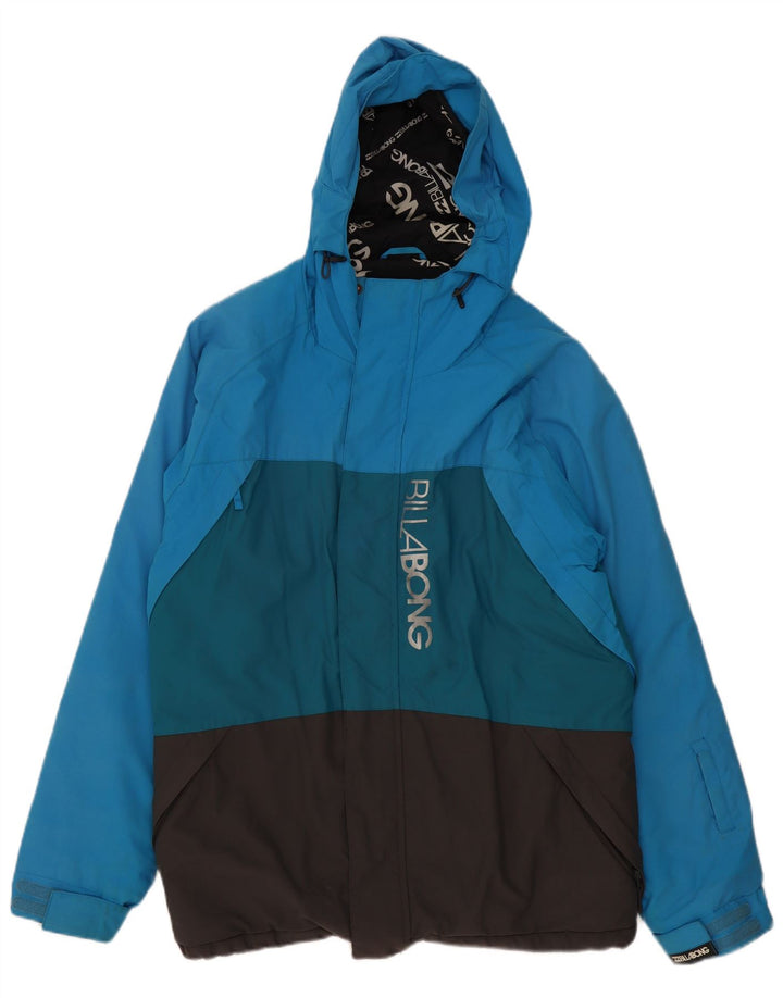 Billabong Mens Graphic Ski Jacket UK 38 Medium Multicoloured Colourblock