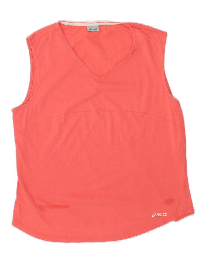 ASICS Womens Vest Top UK 18 XL Pink Vintage Asics and Second-Hand Asics from Messina Hembry 