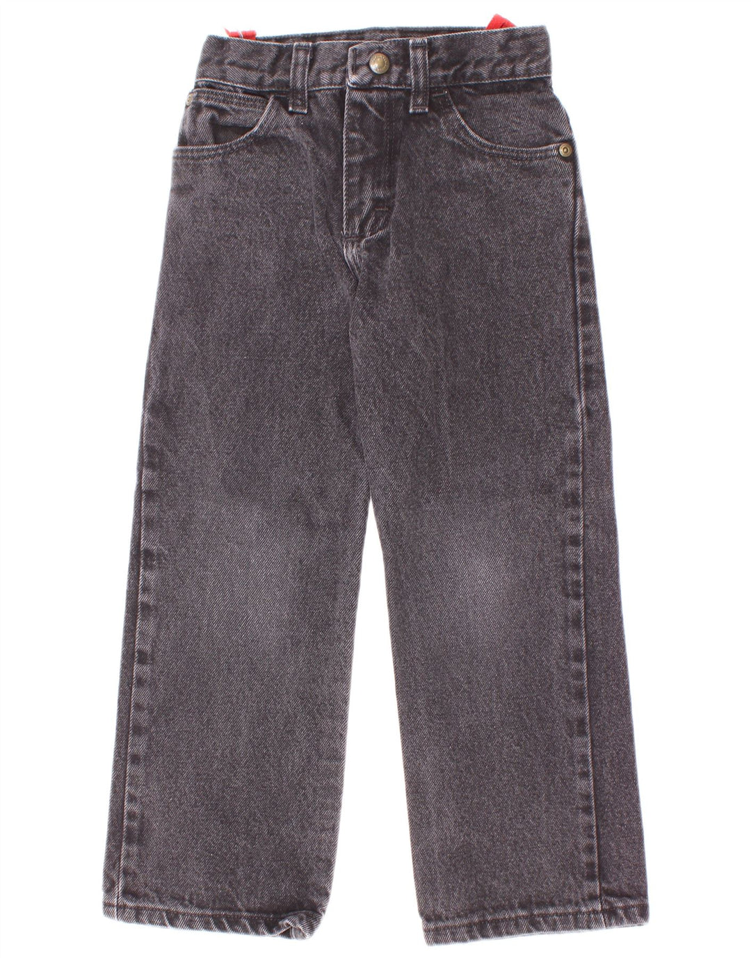 Wrangler Boys Slim Jeans 7-8 Years W22 L20 Grey Cotton