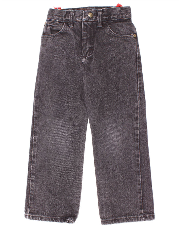 Wrangler Boys Slim Jeans 7-8 Years W22 L20 Grey Cotton