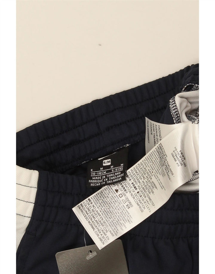 Nike Boys Tracksuit Trousers 5-6 Years Medium Navy Blue Colourblock
