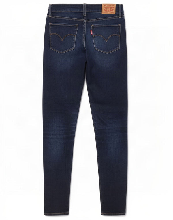 Jeans skinny Levi's 711 da donna W26 L30 cotone blu navy