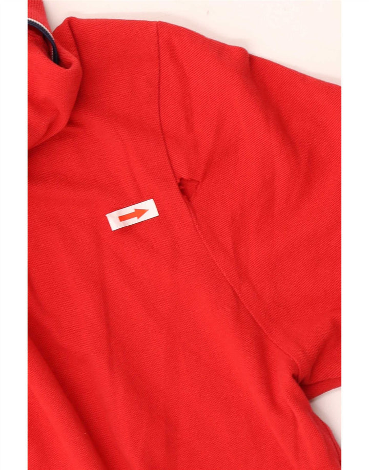 Kappa Mens Polo Shirt Large Red Striped