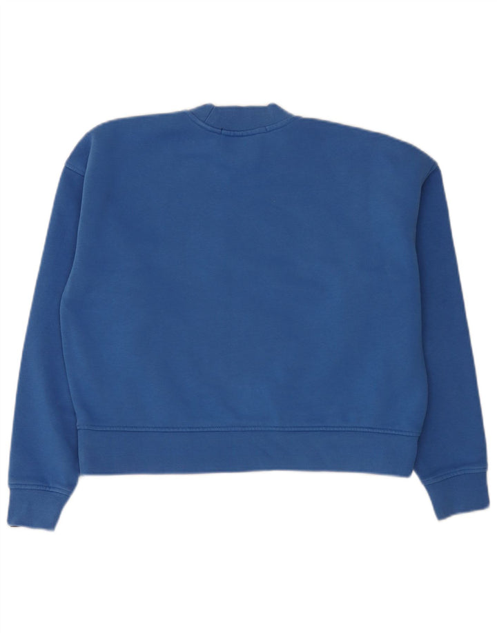 Scotch & Soda Dame Grafisk Oversized Sweatshirt Jumper UK 10 Lille Blå