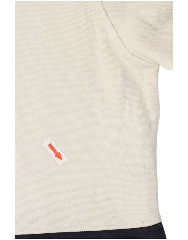 Zara Herre Sweatshirt Jumper Stor Beige Colourblock Bomuld