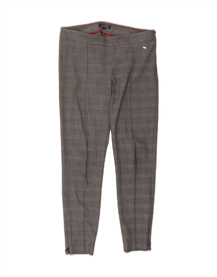 TOMMY HILFIGER Womens Slim Suit Trousers US 8 Medium W32 L28 Grey Check Vintage Tommy Hilfiger and Second-Hand Tommy Hilfiger from Messina Hembry 