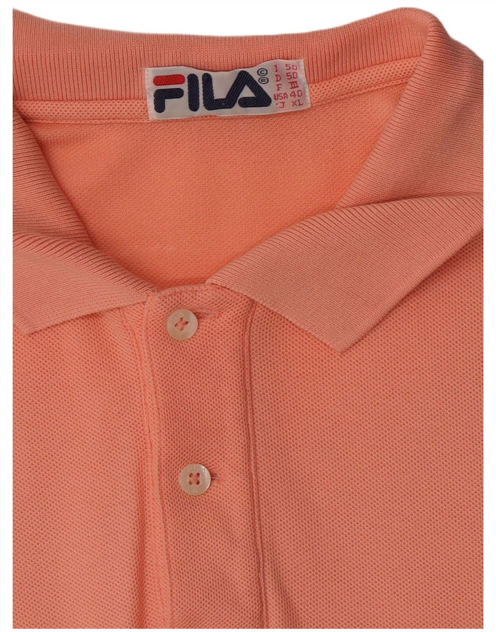 Męska koszulka polo Fila IT 50 Średnia Pomarańczowa