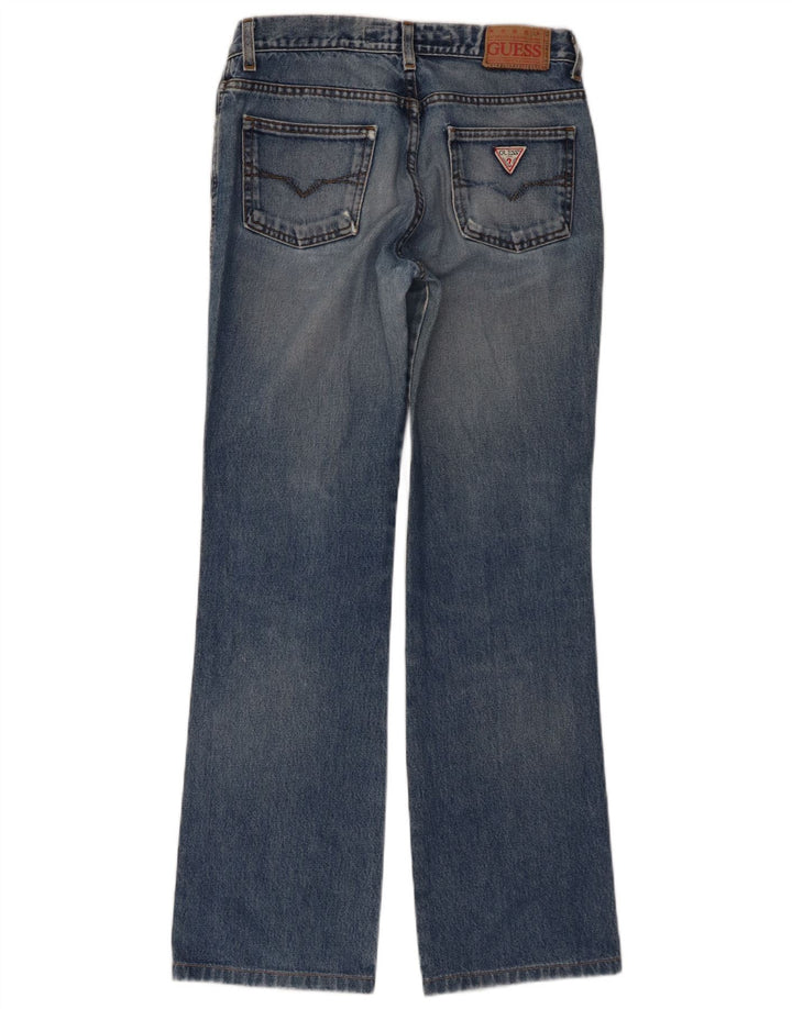 Guess Womens Bootcut Jeans W28 L30 Blue Cotton