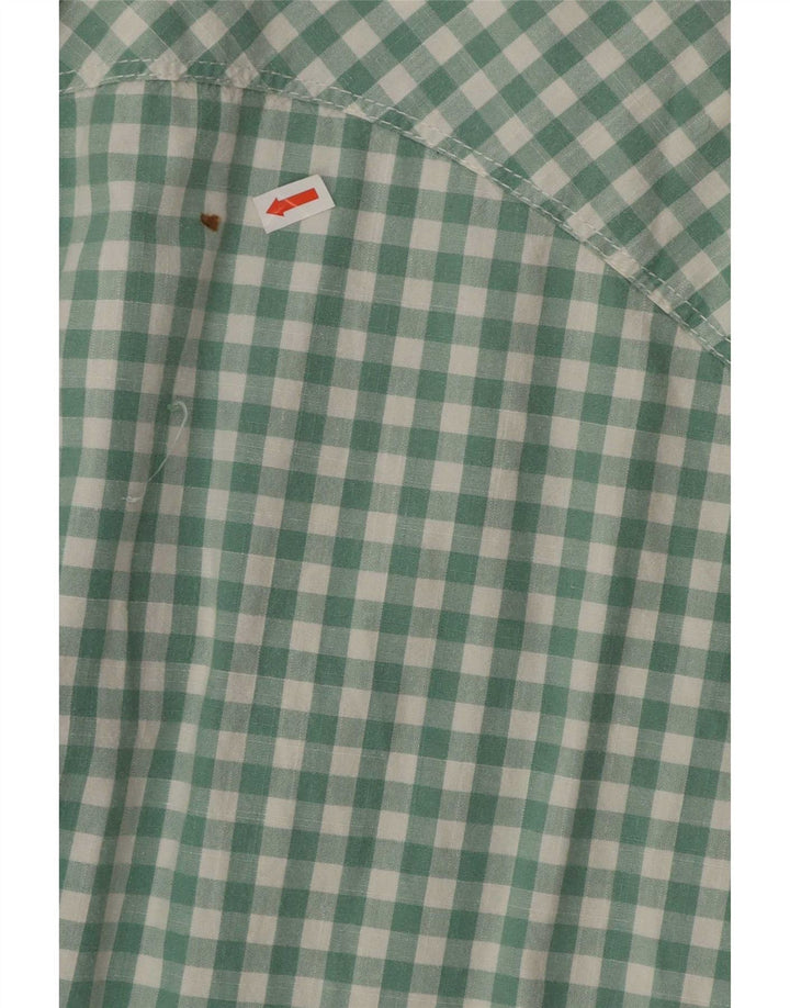 Camisa masculina Levi's verde médio xadrez algodão