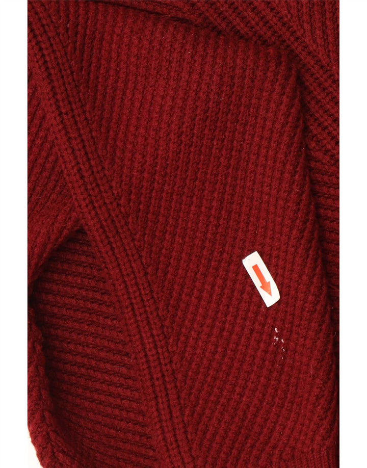 Marks & Spencer Womens Autograph Cardigan Sweater UK 12 Medium Red Viscose