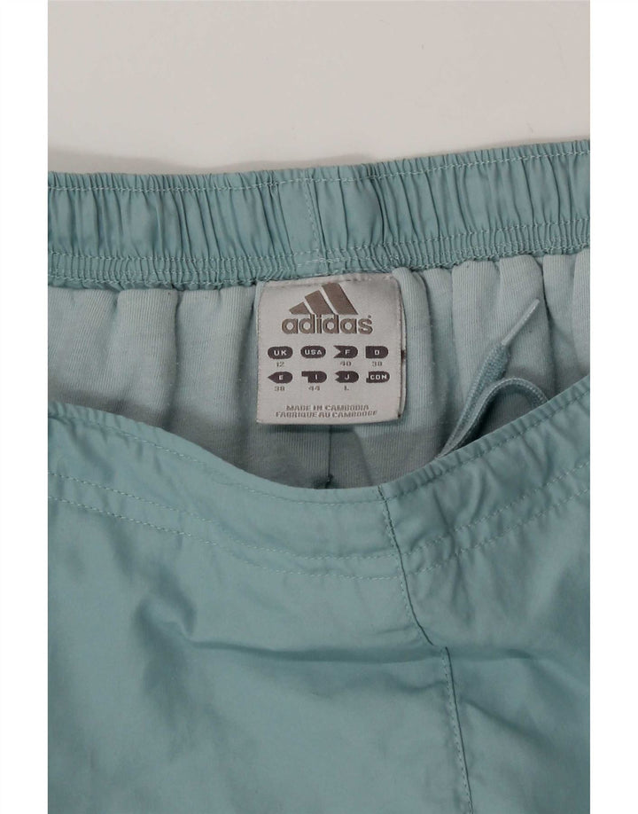 Adidas Pantalon coupe-vent pour femme UK 12 Bleu moyen Polyester