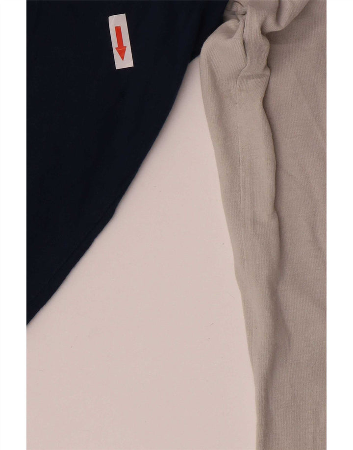 Superdry Mens Extra Slim Graphic Top Long Sleeve 2XL Blue Colourblock