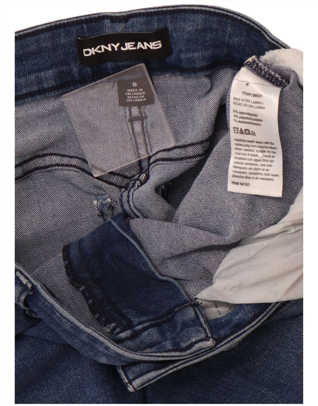 DKNY Womens Denim Shorts US 8 Medium W28  Navy Blue Cotton