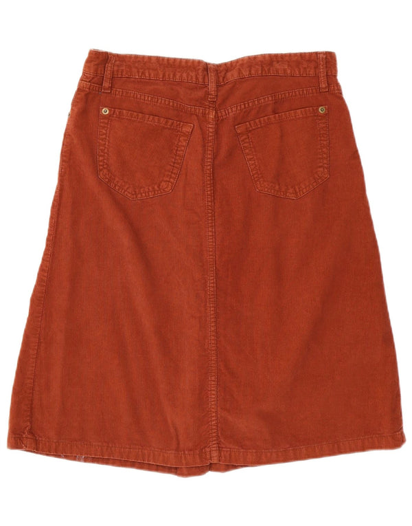 Zara Jupe en velours côtelé pour femme EU 38 Small W28 Marron
