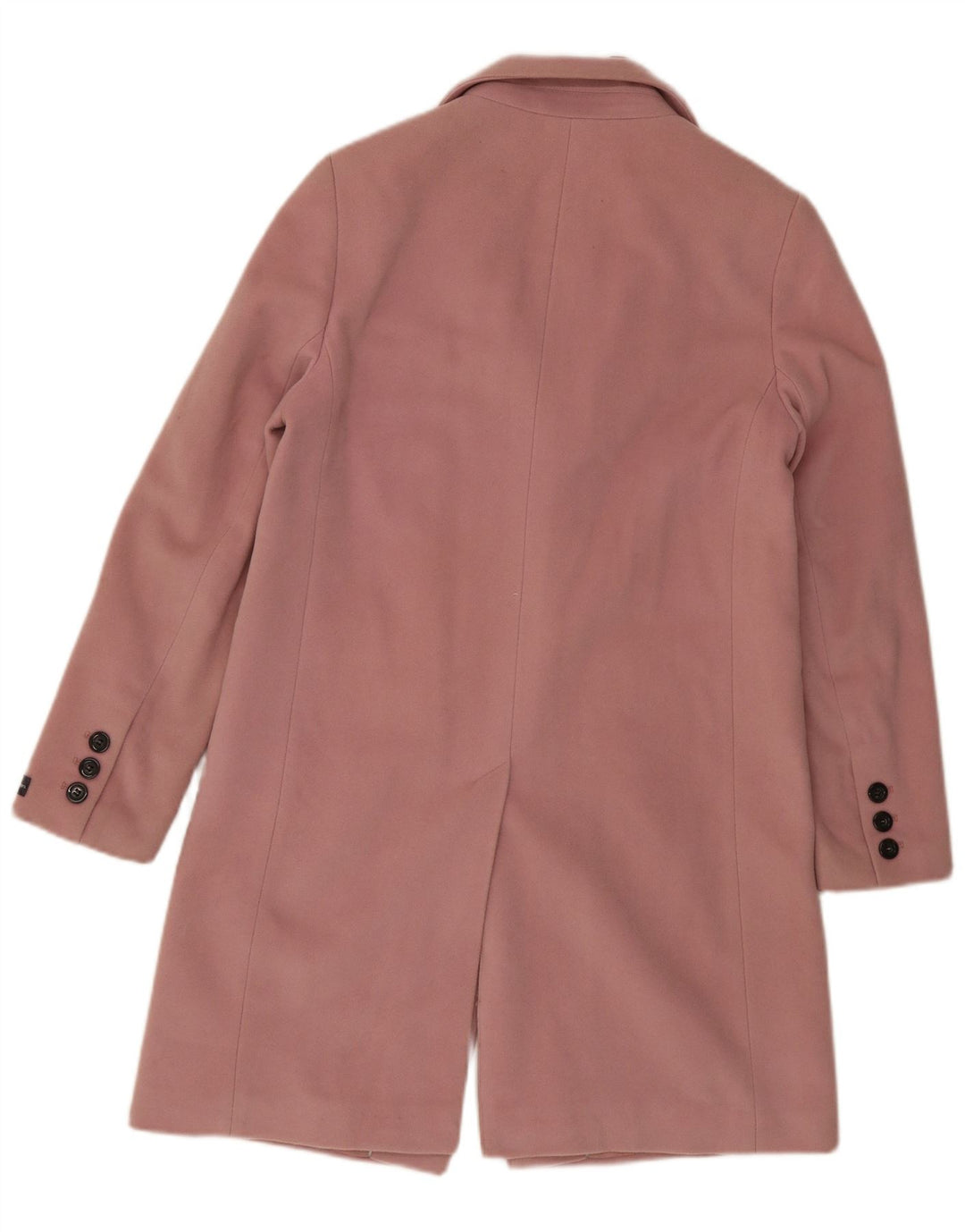 Zara Womens Overcoat UK 12 Medium  Pink Wool