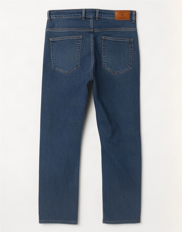 Gant Herre Jason Regular Fit Straight Jeans W35 L28 Blå