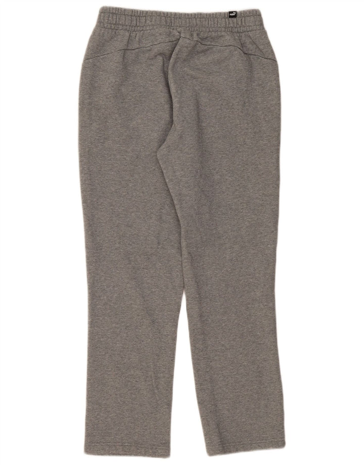 Puma Womens Tracksuit Trousers UK 12 Medium  Grey Cotton