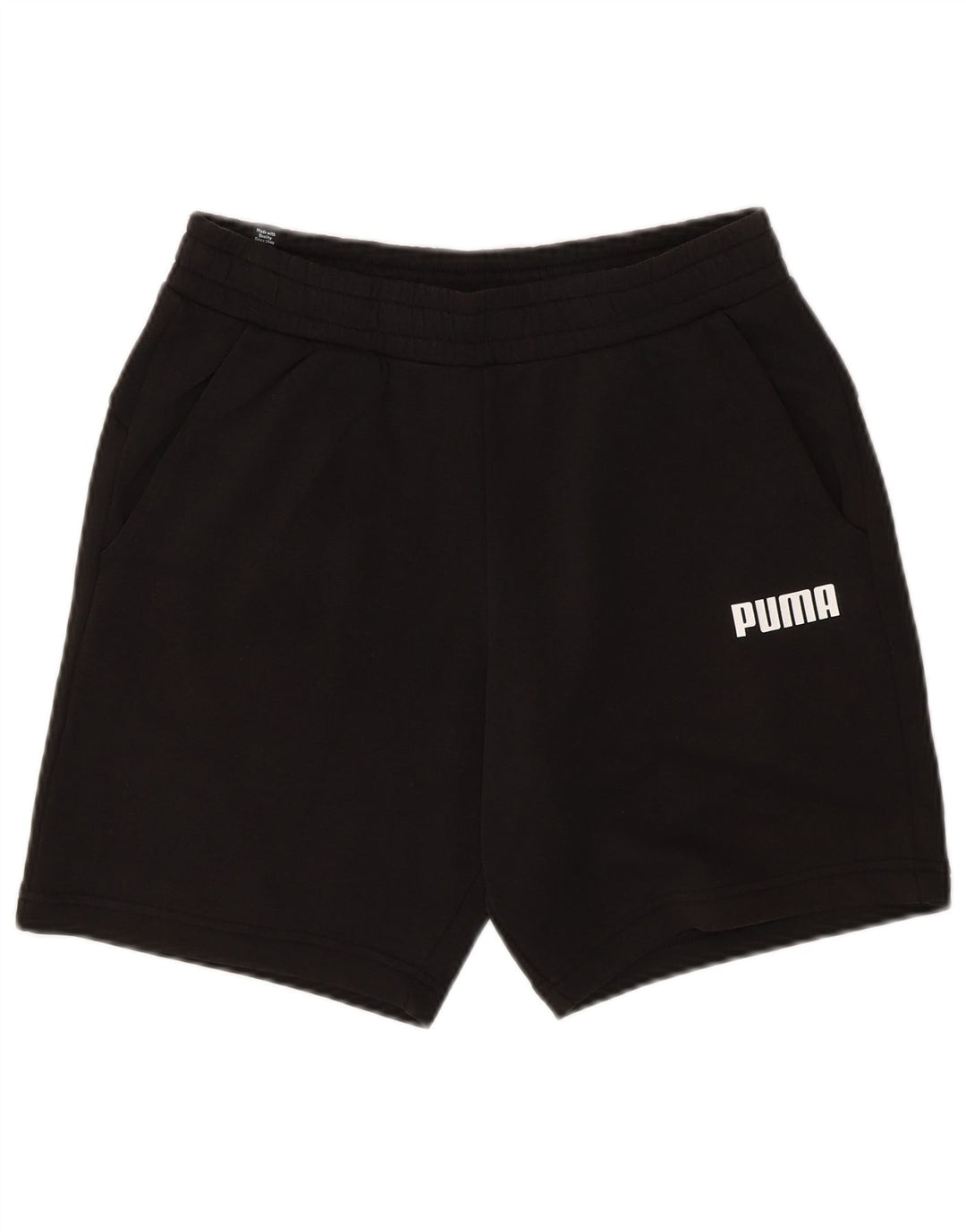 PUMA Mens Sport Shorts Medium  Black Cotton