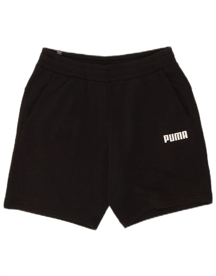 PUMA Mens Sport Shorts Medium  Black Cotton