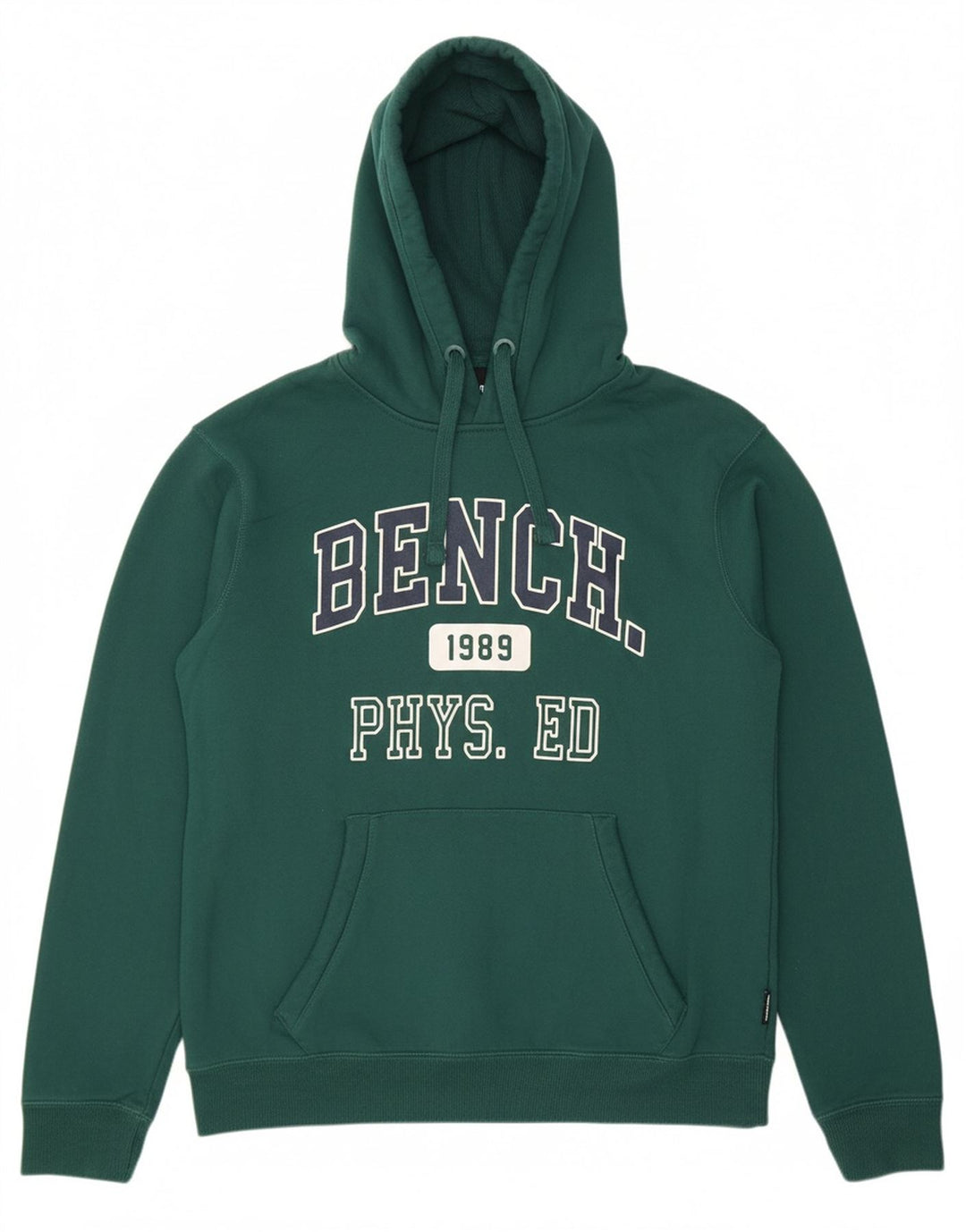 BENCH Masculino com capuz gráfico Jumper EU 52 grande algodão verde