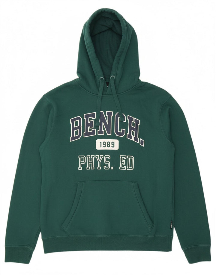 BENCH Masculino com capuz gráfico Jumper EU 52 grande algodão verde