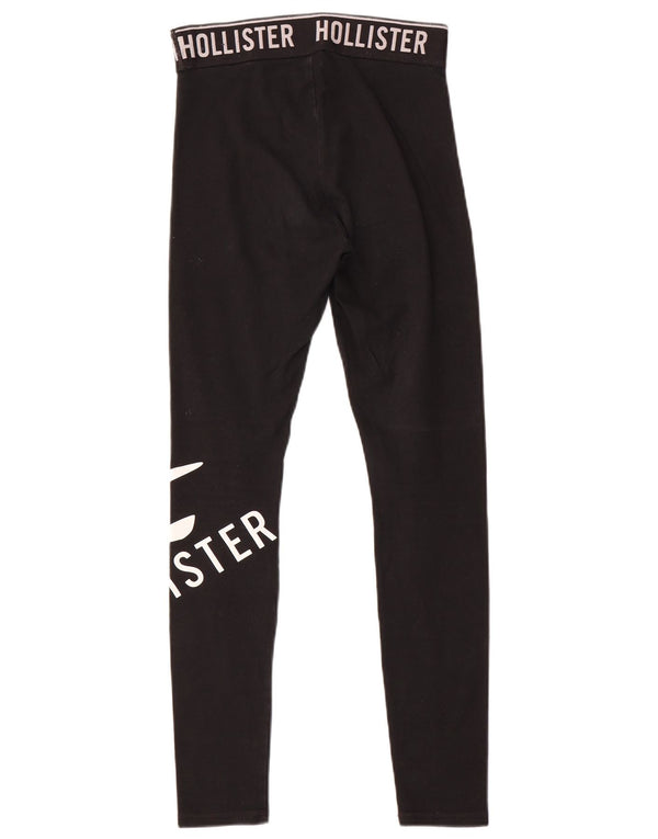 Hollister Damen Grafik-Leggings UK 6 XS Schwarz