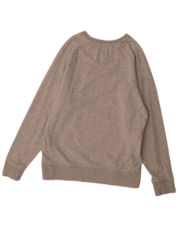 Gant Grafisk Sweatshirt Jumper XL Grå Flecked Bomuld