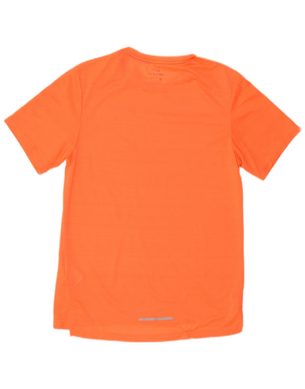 Nike Mens Dri Fit T-Shirt Top Small Orange Polyester